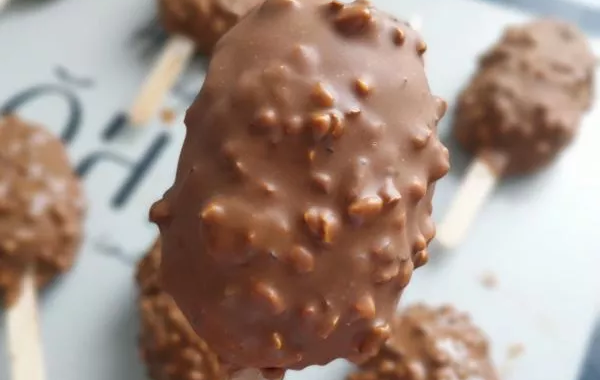 Mini magnums vanille chocolat amandes