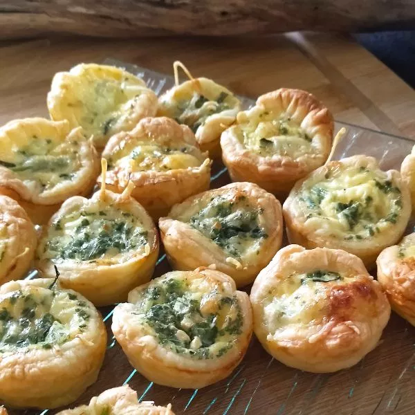 Mini quiche aux asperges sauvage