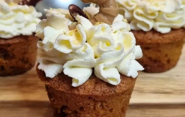 Cupcakes caramel / noix de pécan
