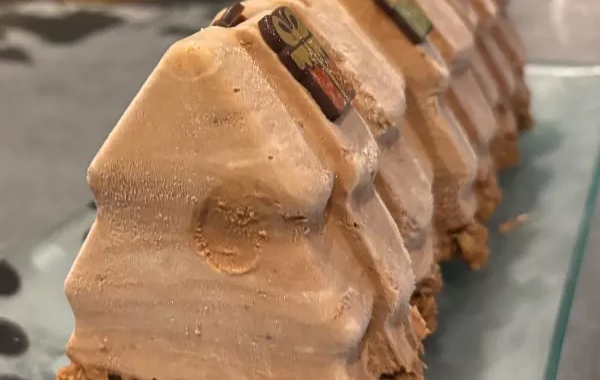 Bûche royal caramel