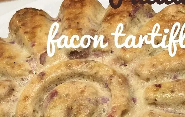 Pudding façon tartiflette (pain perdu salé)