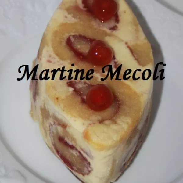 Entremets à la vanille et confiture de framboises sans cook'in