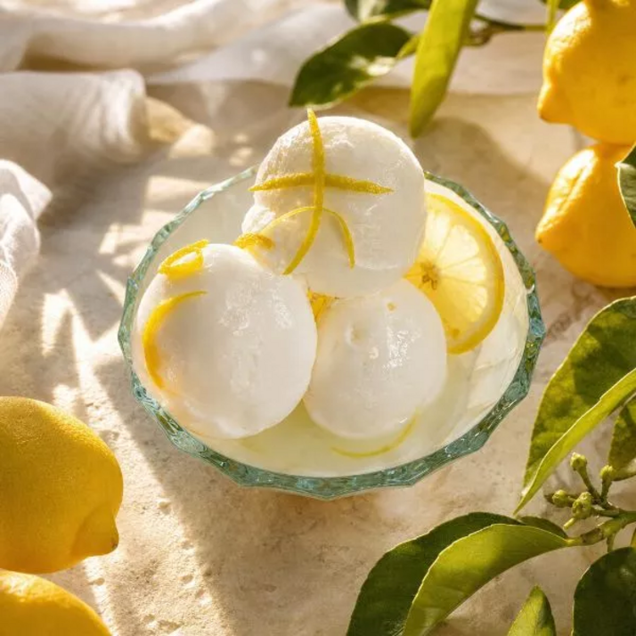 Crème glacée au limoncello