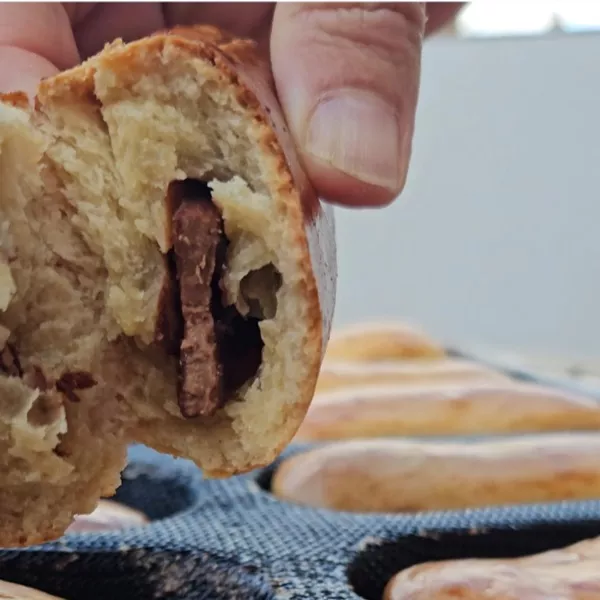 🍫 Pains au lait aux barres chocolatées – Thermomix