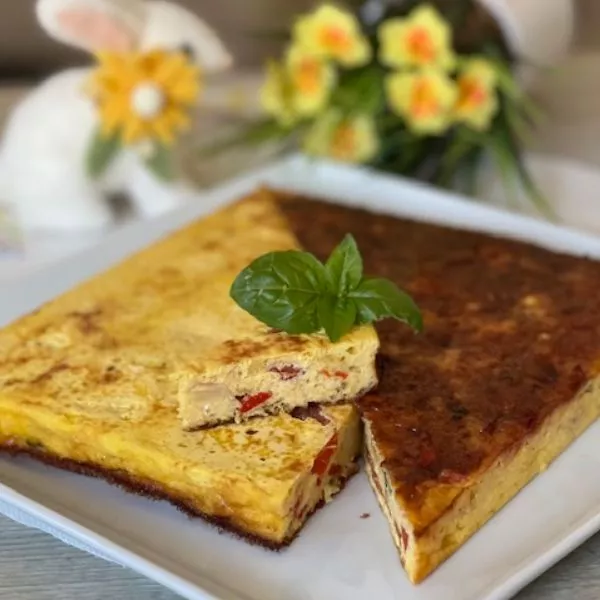 Frittata aux 2 Poivrons