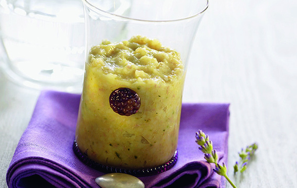 Petits pots d'agneau, boulgour et courgette