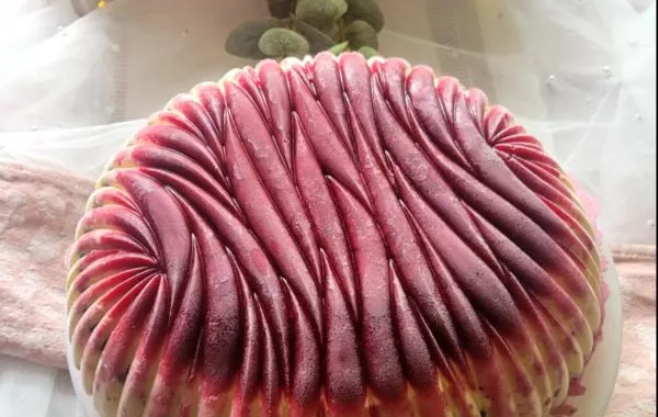 entremet fruits rouge mangue pistache