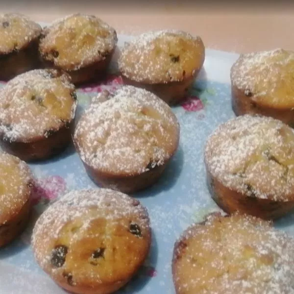 Muffins myrtilles dans le moule Muffins Droits OHRA SP000041 ou dans le moule Mini-Muffins SP000014