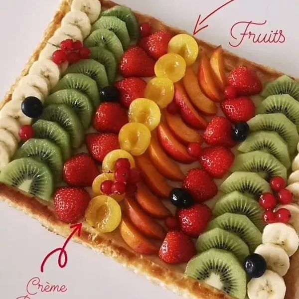 Tarte feuilletée multi fruits