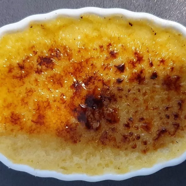 Crème Brulée à la vanille au cuit vapeur