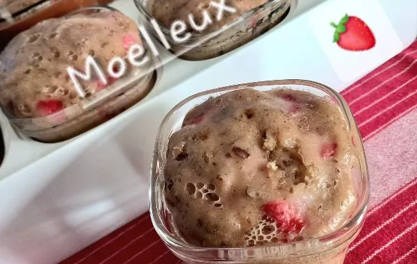 12 moelleux aux fraises pour yaourtière Multi-Délices Express SEB