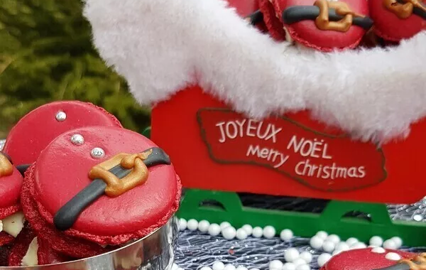 Macarons Père Noël
