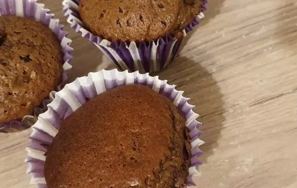 Muffins cœur pâte à tartiner