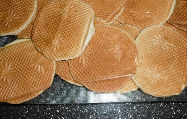 gaufres fines à la vanille