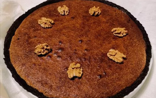 Tarte chocolat et noix