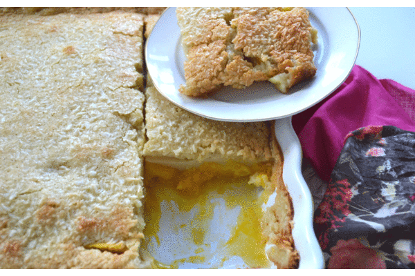 Clafoutis mangue coco