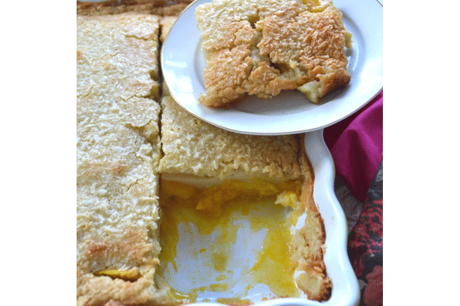 Clafoutis mangue coco