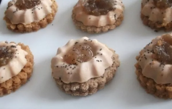 Panna cotta au foie gras sur pain d'épices (Mini st-honorés)