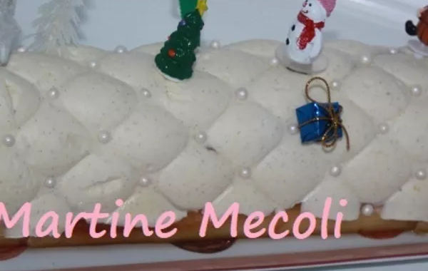 Bûche poires caramel