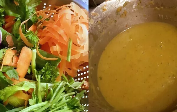 Soupe de légumes variés zéro déchet ou anti-gaspi