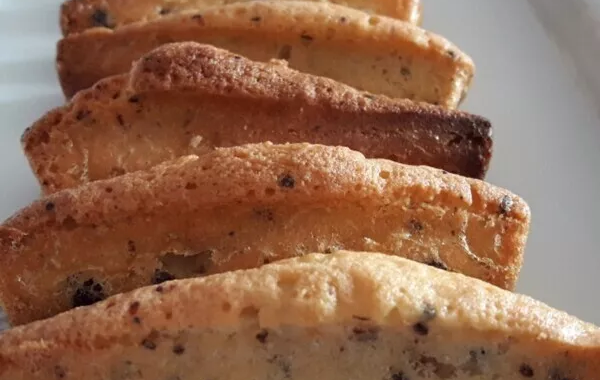 Madeleines longues aux pépites de chocolat