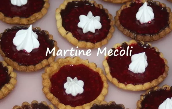 Coquilles chocolatées à la framboise