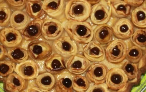 Tarte en fleurs de pommes sans cook'in