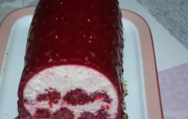 Bûche framboise vanille pistache gourmande et légère sans cook'in