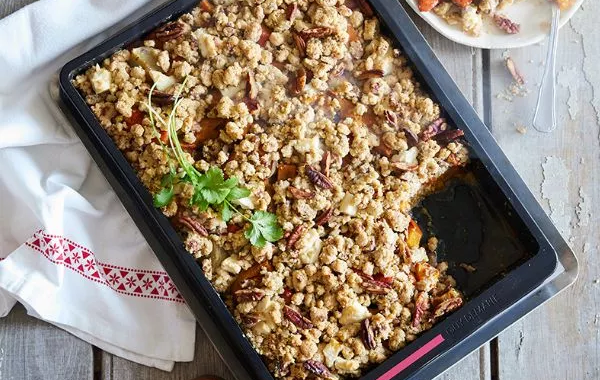 Crumble salé aux légumes d'hiver