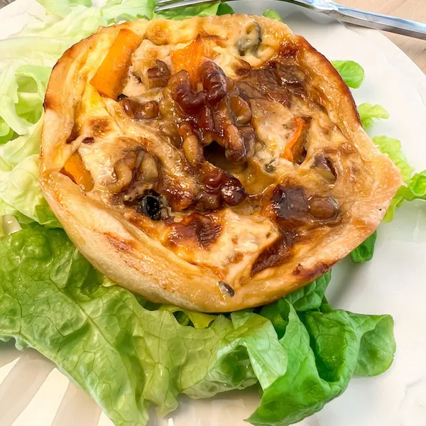 Tartelettes butternut bleu noix