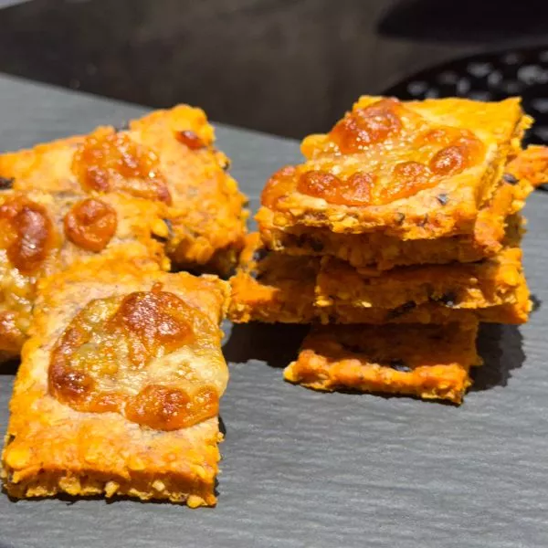 les crackers façon pizza