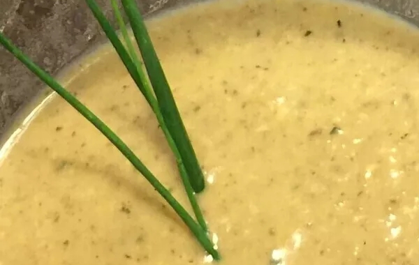 Velouté champignons courgettes à la crème