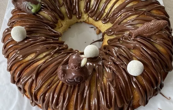 Gâteau au yaourt aux allures de Pâques 😀