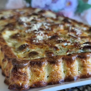 Ecrin de courgettes au coeur fondant de ravioles 