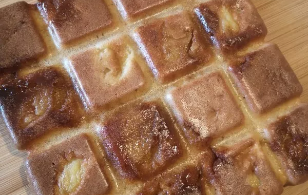 Moelleux aux pommes et caramel au beurre salé