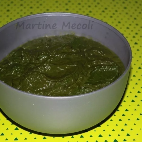 Purée aux épinards sans cook'in