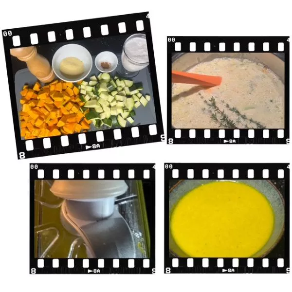 Soupe au potiron, à la semoule de maîs