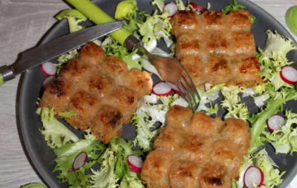 Tablettes de pommes de terre aux poireaux