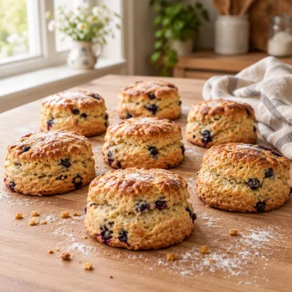 Scones à la myrtille