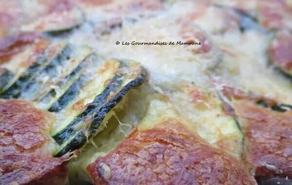Flan de courgettes au pesto (IG bas)