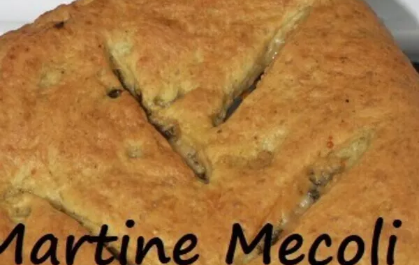 Focaccia au basilic sans cook'in