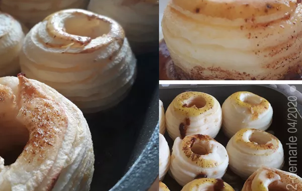 Pommes au four sur lit sucré