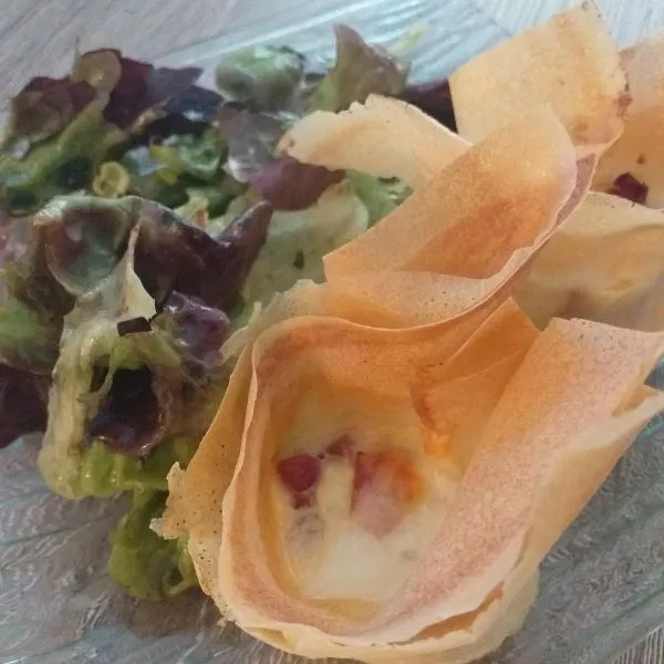 Feuilletés aux lardons et au fromage