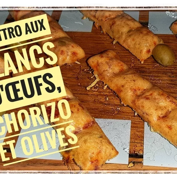 Quattro aux blancs d’œufs, chorizo et olives
