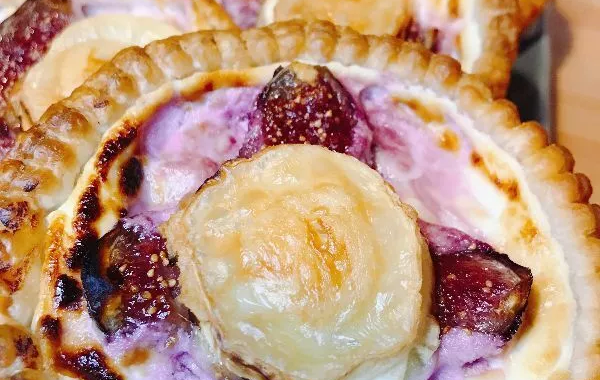 Tarte feuilletée figue et chèvre