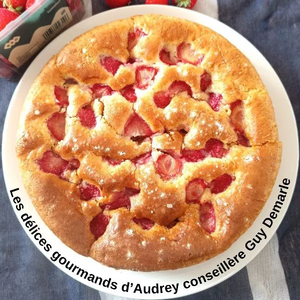 Gâteau moelleux fraises