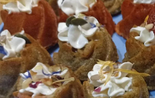 Mini spirales salées pesto-tomate