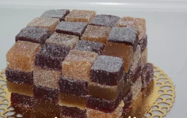 Mini cubes de pâtes de fruits express
