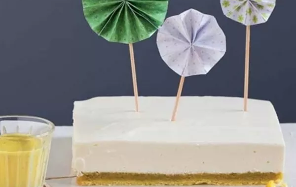 Cheesecake sur fond de pâte moelleuse