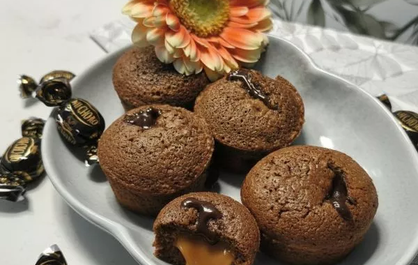 Fondant au chocolat au cœur caramel